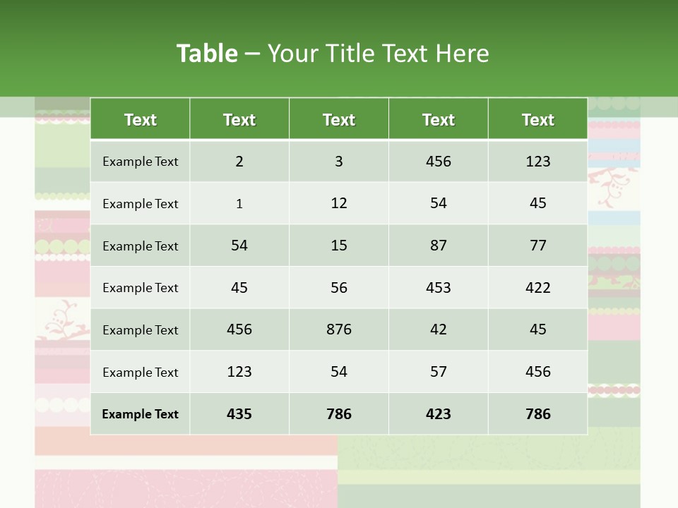 Blue Pretty Wallpaper PowerPoint Template