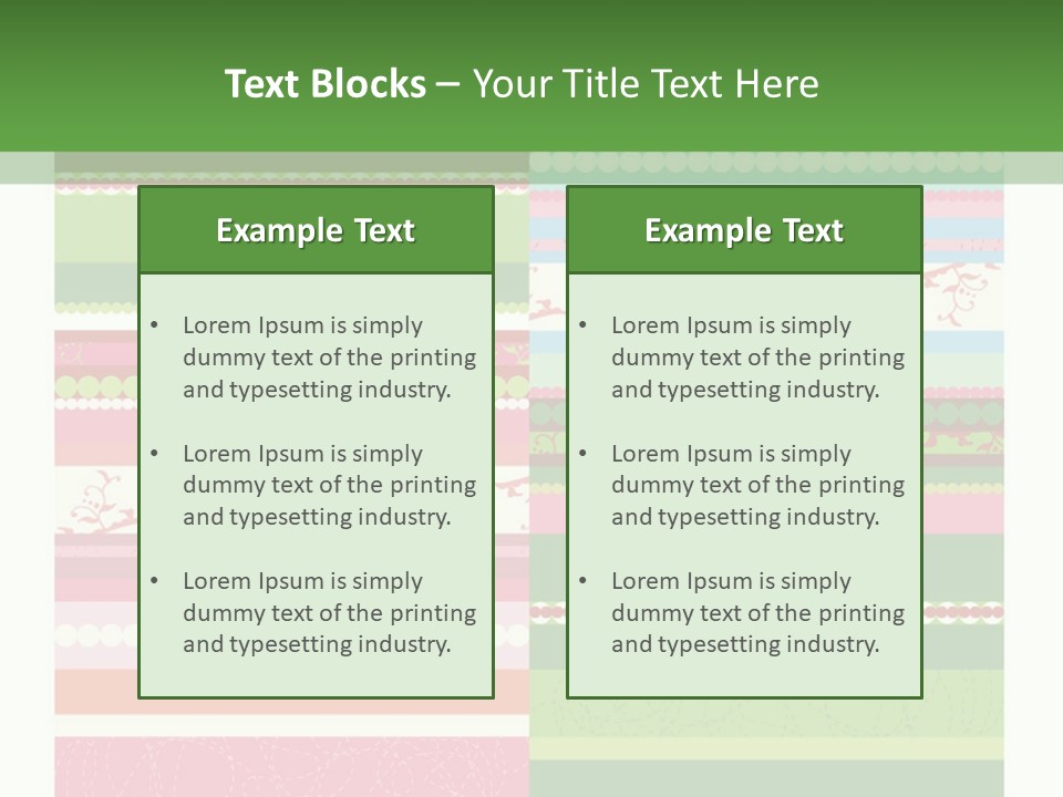 Blue Pretty Wallpaper PowerPoint Template