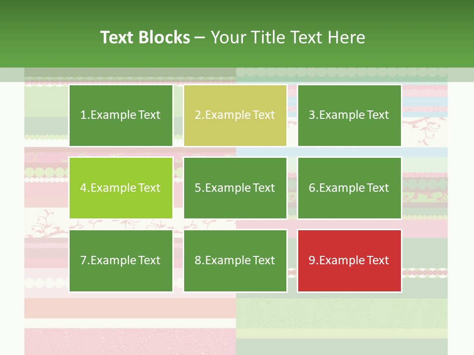 Blue Pretty Wallpaper PowerPoint Template