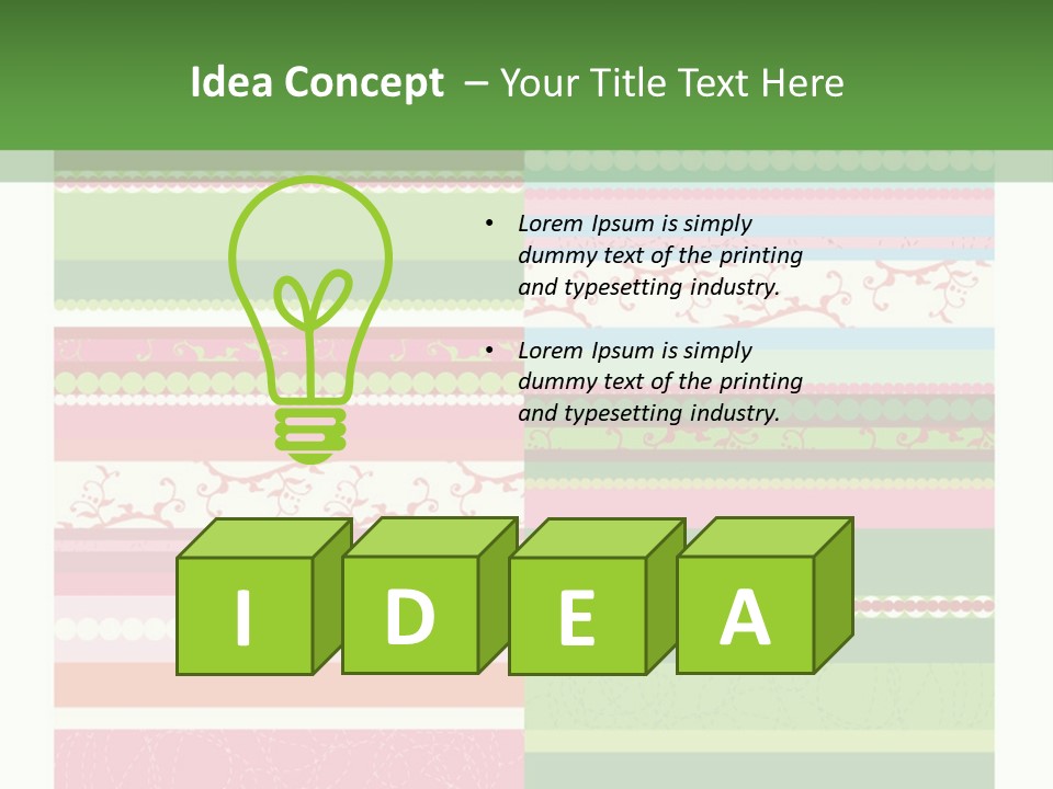 Blue Pretty Wallpaper PowerPoint Template