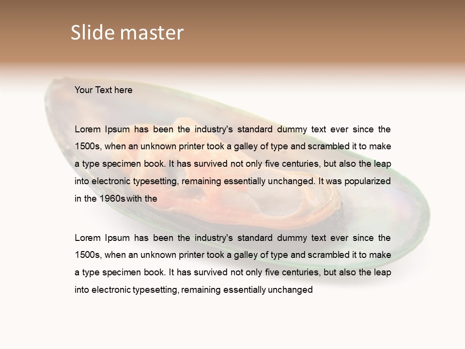 Fish Shellfish Seafood PowerPoint Template