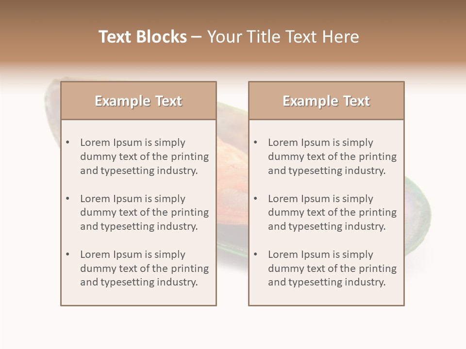 Fish Shellfish Seafood PowerPoint Template