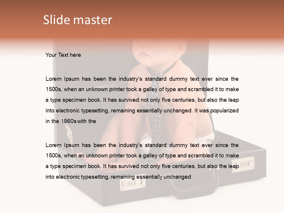 Over Isolated Baby PowerPoint Template