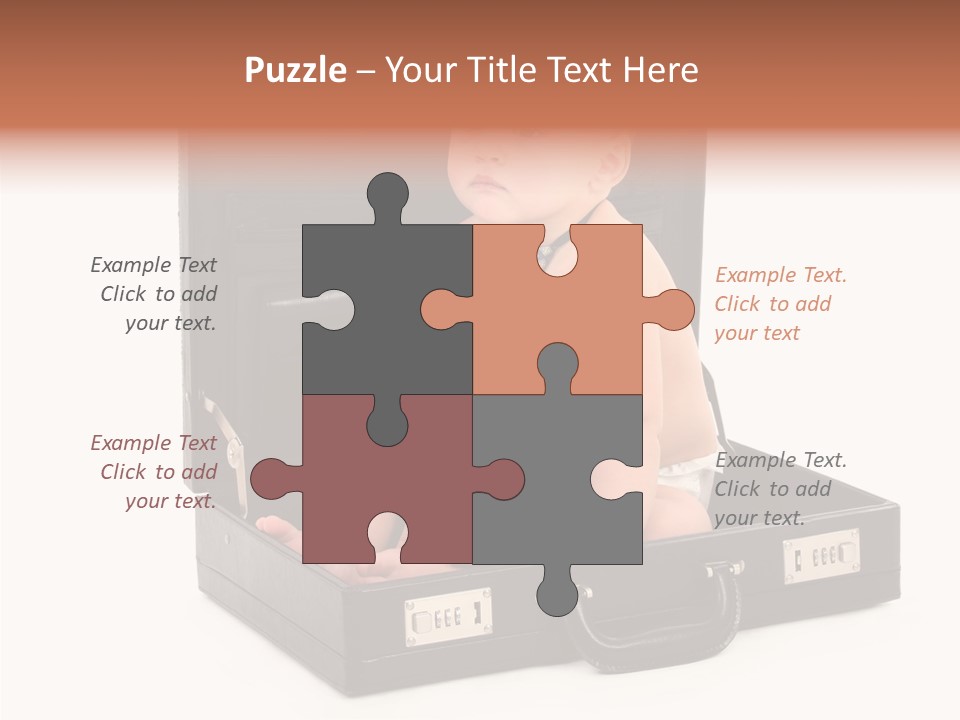 Over Isolated Baby PowerPoint Template