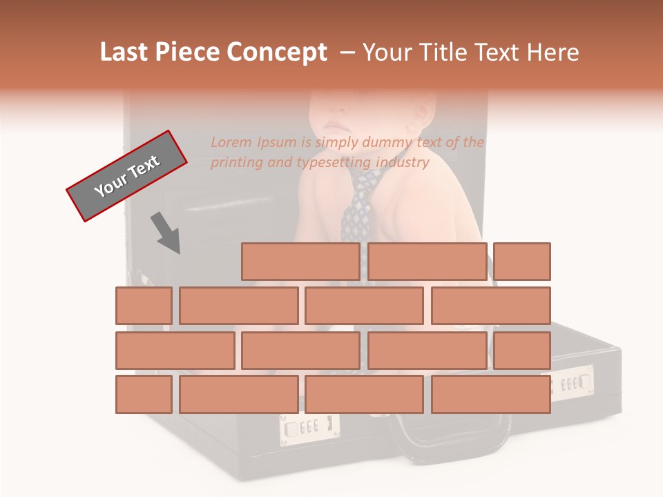 Over Isolated Baby PowerPoint Template