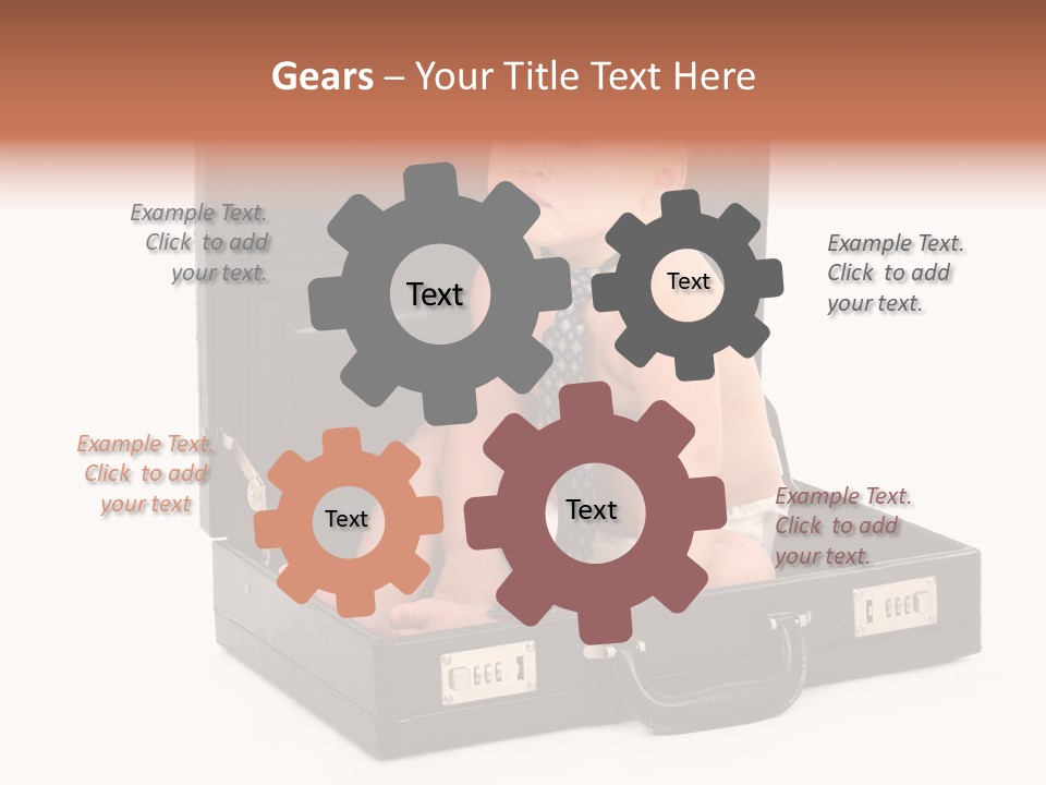 Over Isolated Baby PowerPoint Template