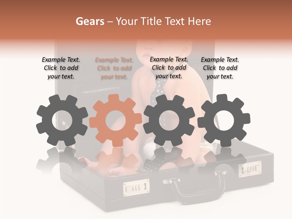 Over Isolated Baby PowerPoint Template