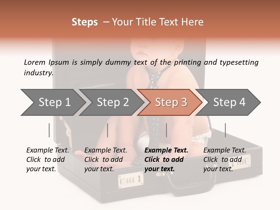 Over Isolated Baby PowerPoint Template