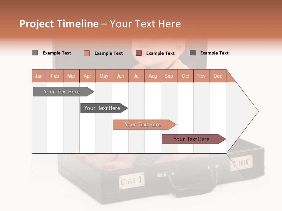 Over Isolated Baby PowerPoint Template
