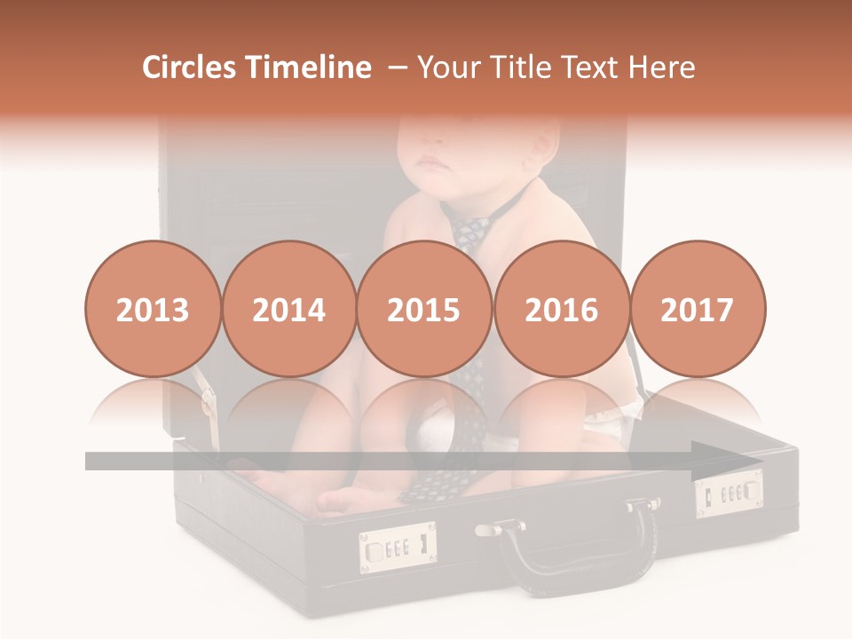 Over Isolated Baby PowerPoint Template