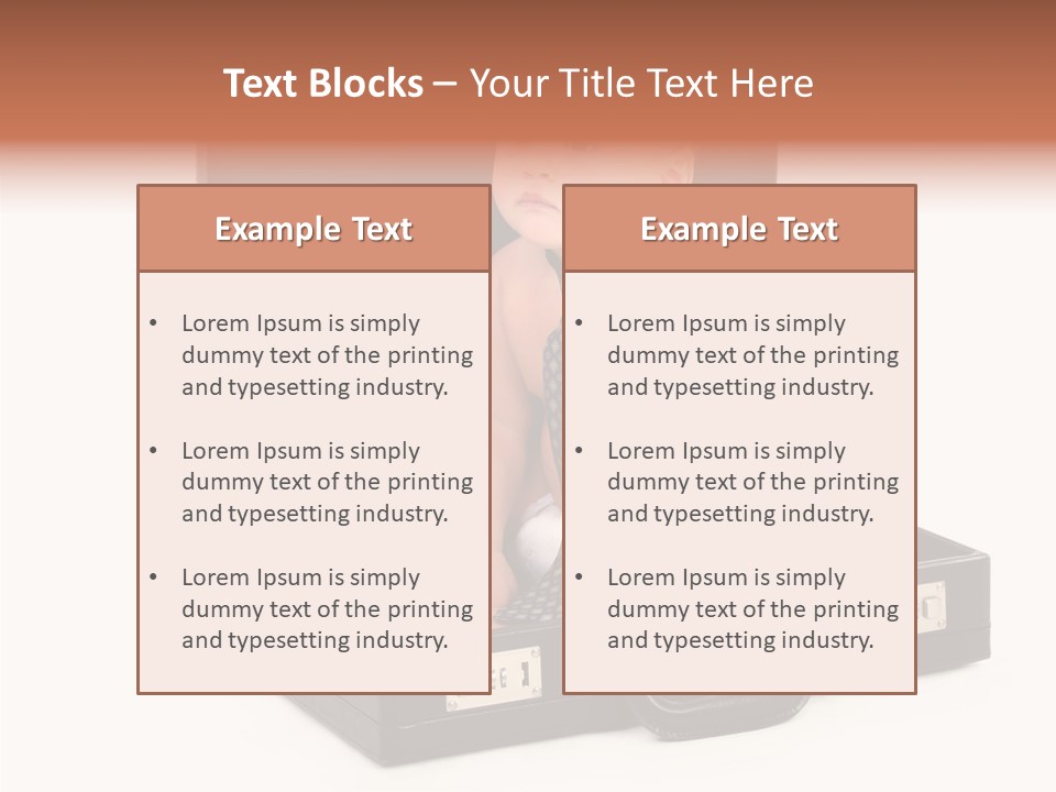 Over Isolated Baby PowerPoint Template