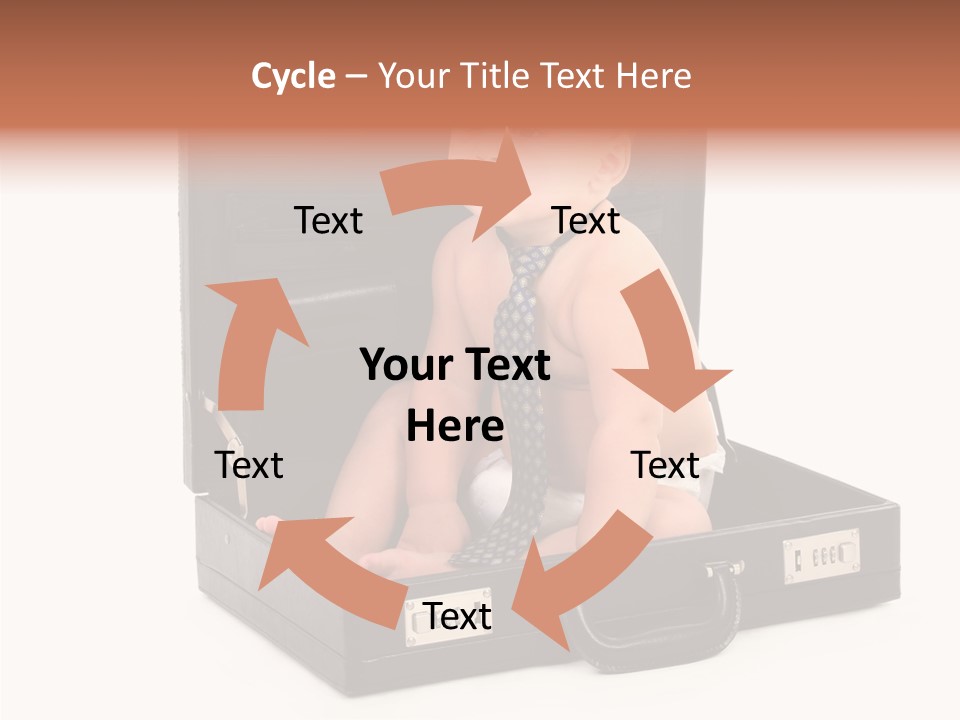 Over Isolated Baby PowerPoint Template