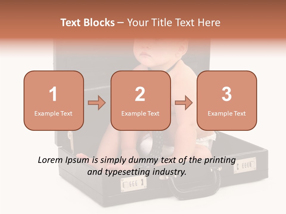 Over Isolated Baby PowerPoint Template