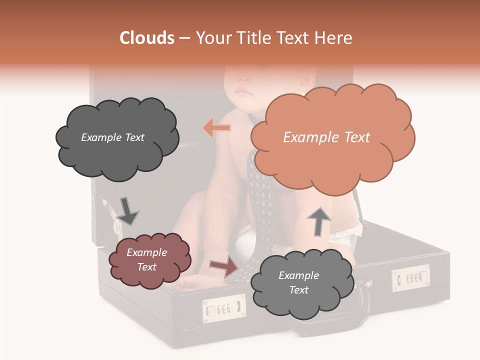 Over Isolated Baby PowerPoint Template