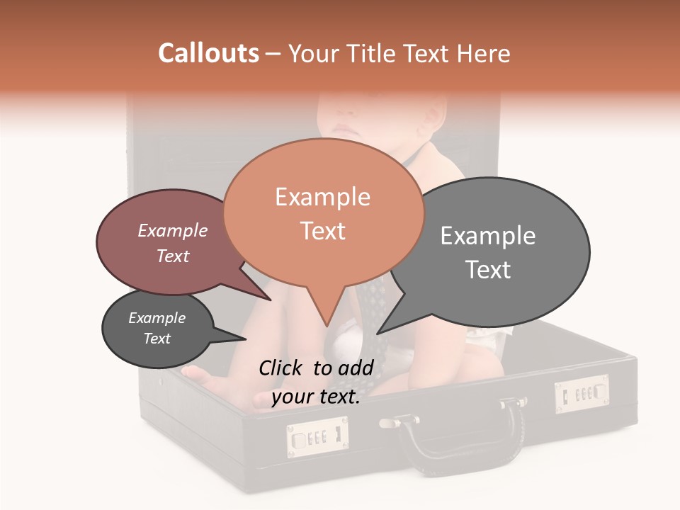 Over Isolated Baby PowerPoint Template