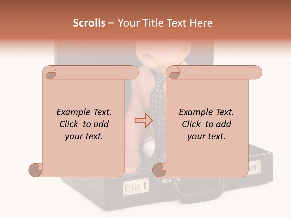 Over Isolated Baby PowerPoint Template