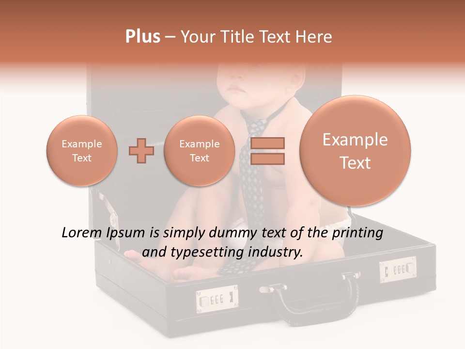 Over Isolated Baby PowerPoint Template