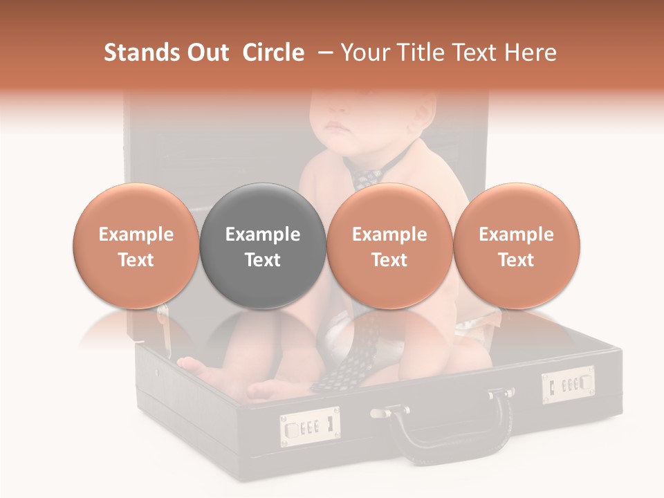 Over Isolated Baby PowerPoint Template