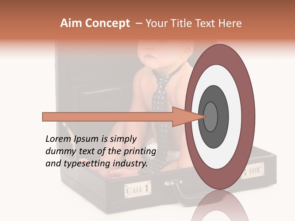 Over Isolated Baby PowerPoint Template