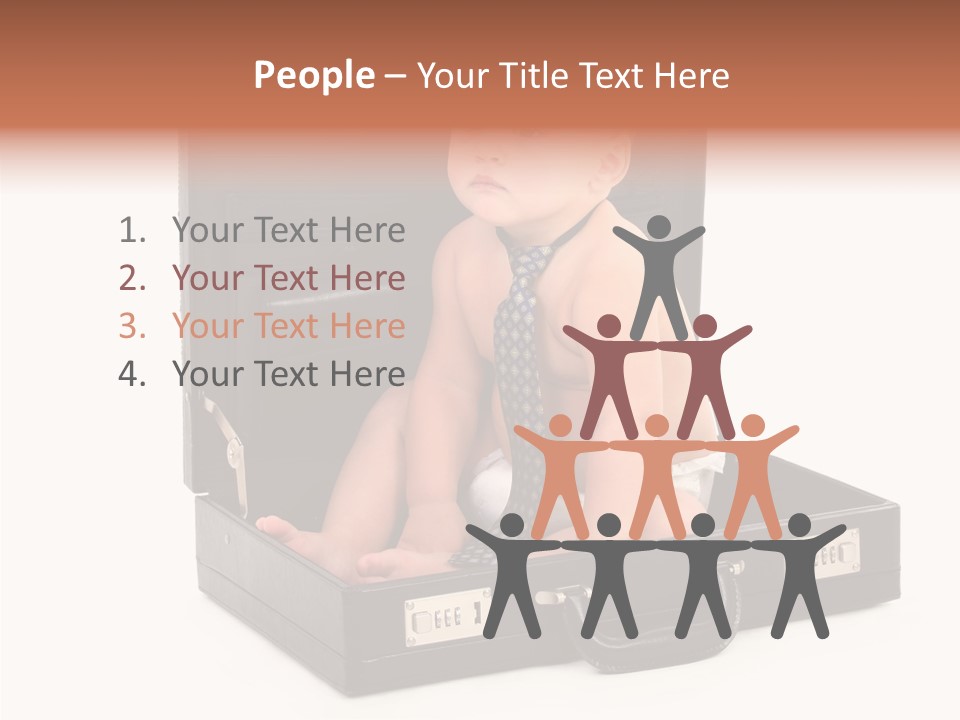 Over Isolated Baby PowerPoint Template