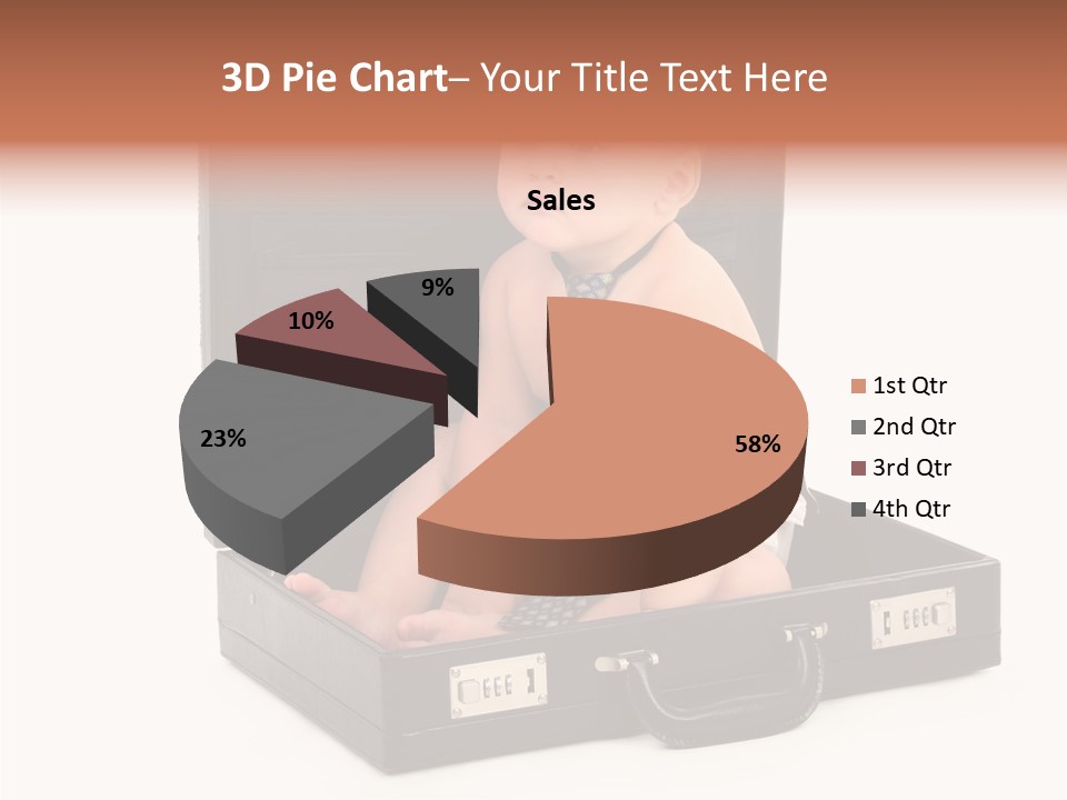 Over Isolated Baby PowerPoint Template
