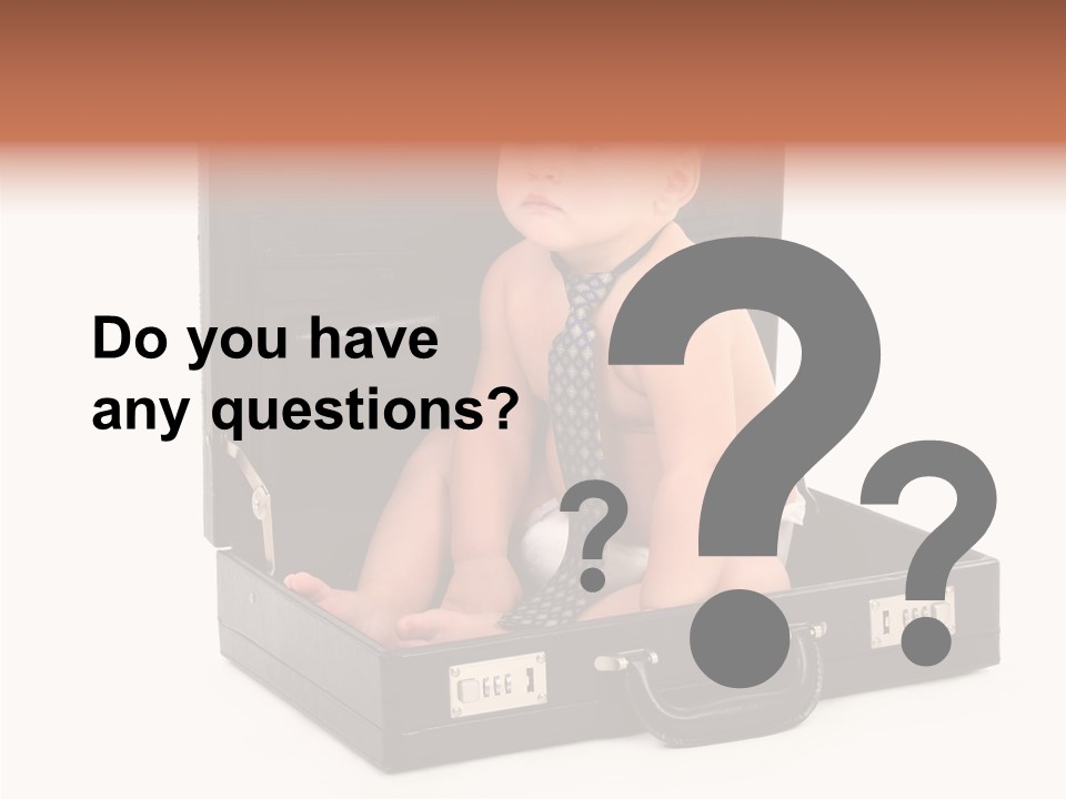 Over Isolated Baby PowerPoint Template