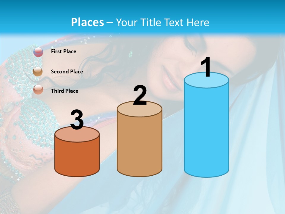 Girl Costume Indian PowerPoint Template