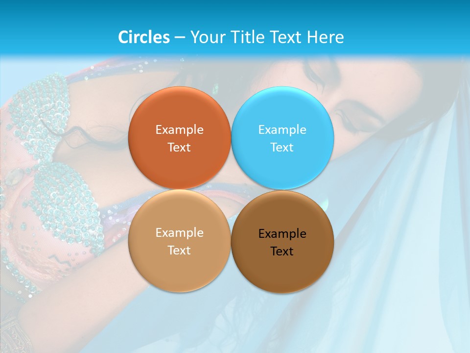 Girl Costume Indian PowerPoint Template