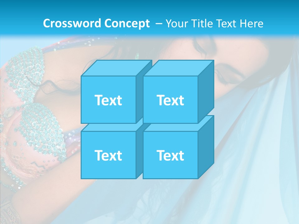 Girl Costume Indian PowerPoint Template