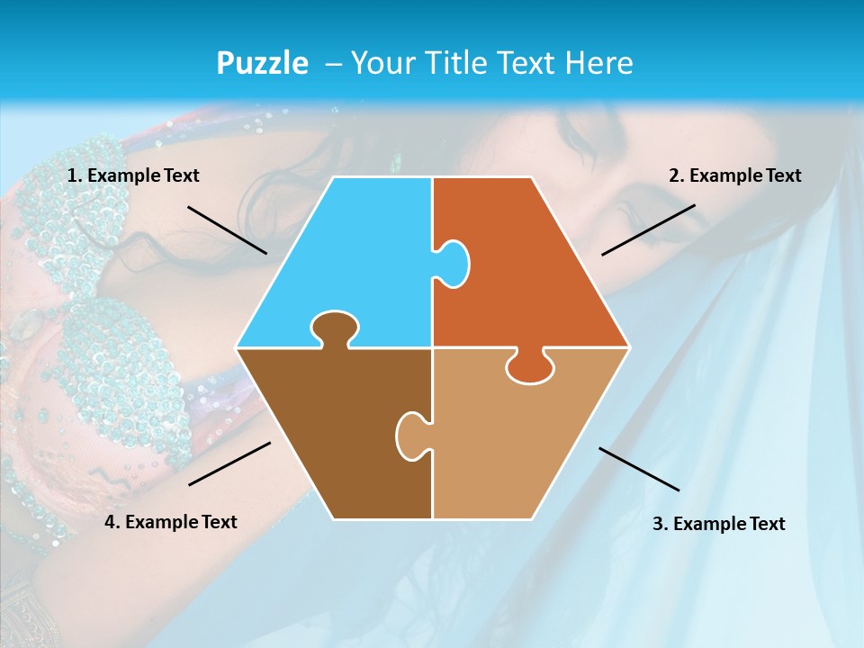 Girl Costume Indian PowerPoint Template