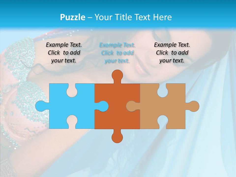 Girl Costume Indian PowerPoint Template