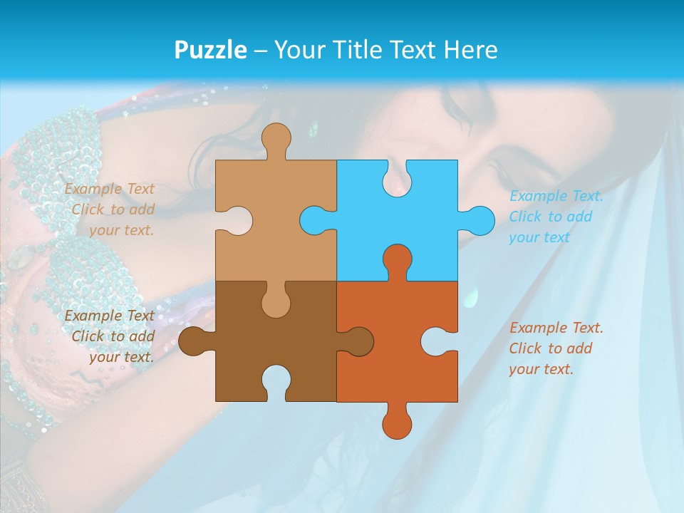 Girl Costume Indian PowerPoint Template