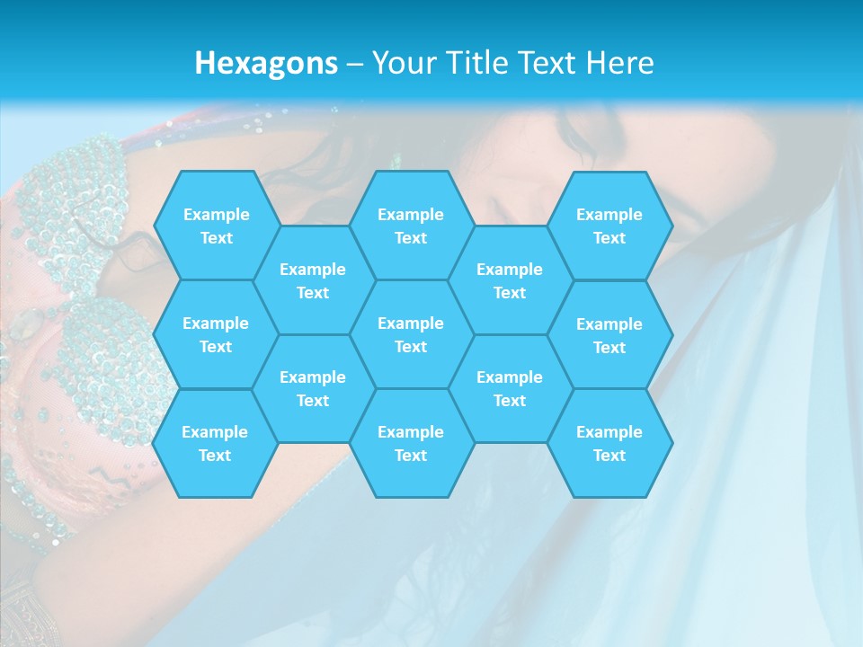 Girl Costume Indian PowerPoint Template