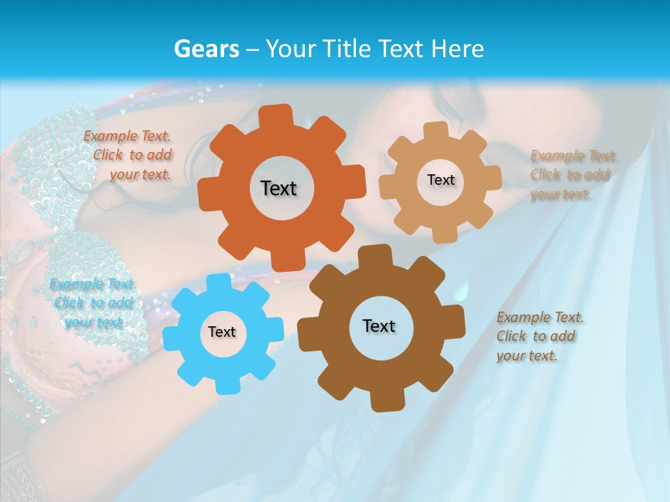 Girl Costume Indian PowerPoint Template