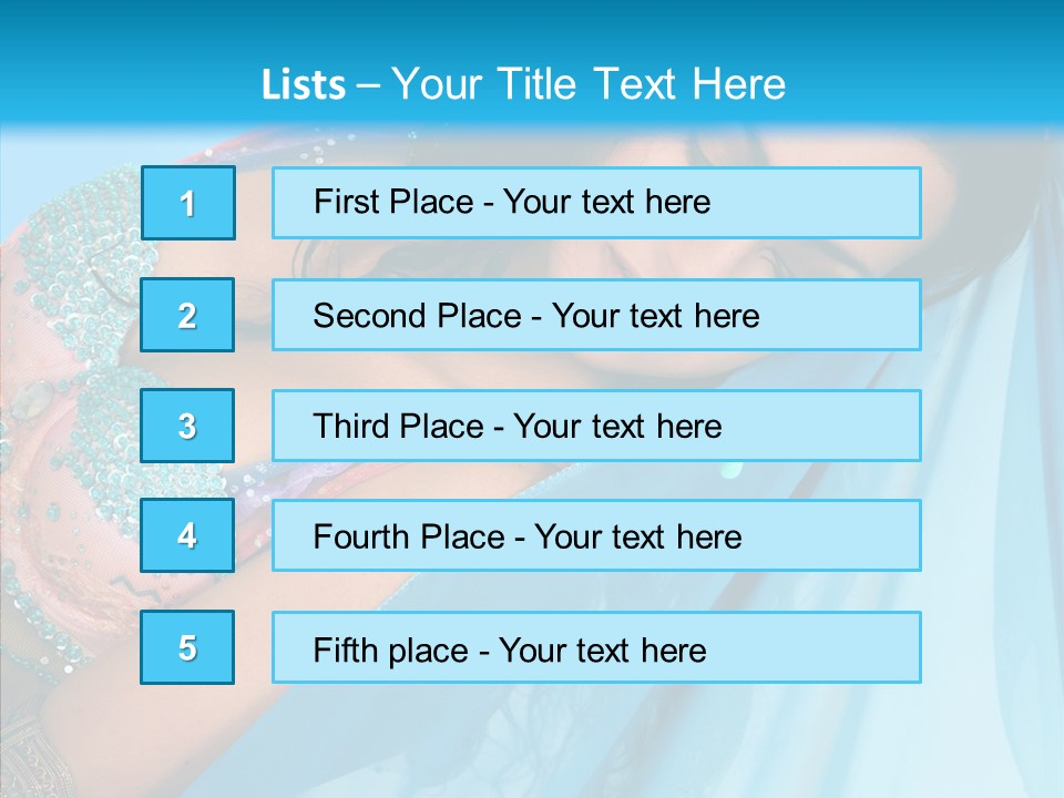 Girl Costume Indian PowerPoint Template