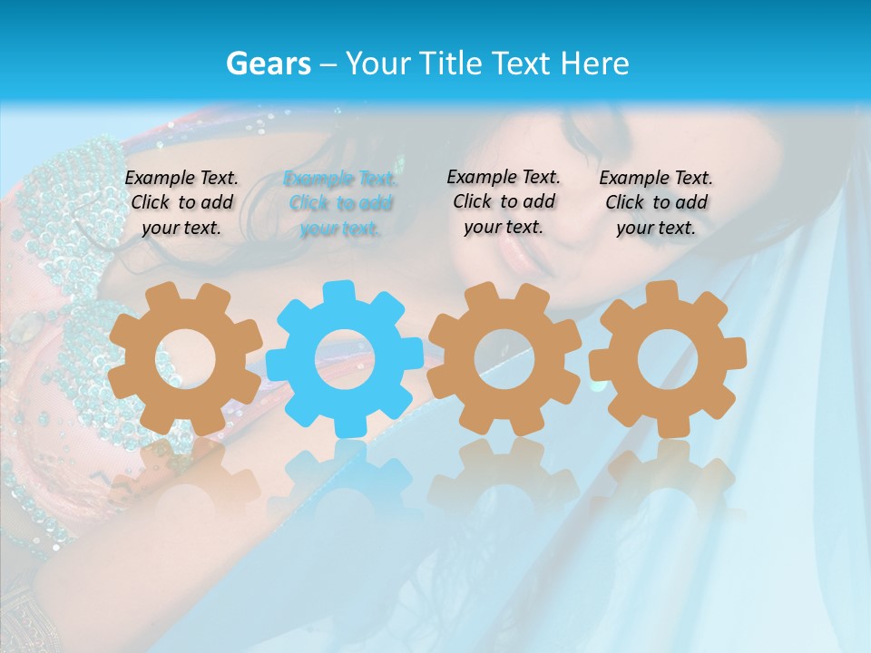 Girl Costume Indian PowerPoint Template