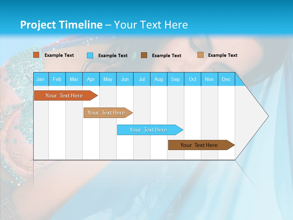 Girl Costume Indian PowerPoint Template