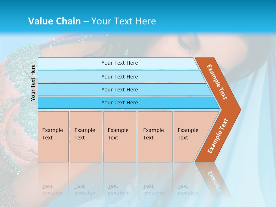 Girl Costume Indian PowerPoint Template