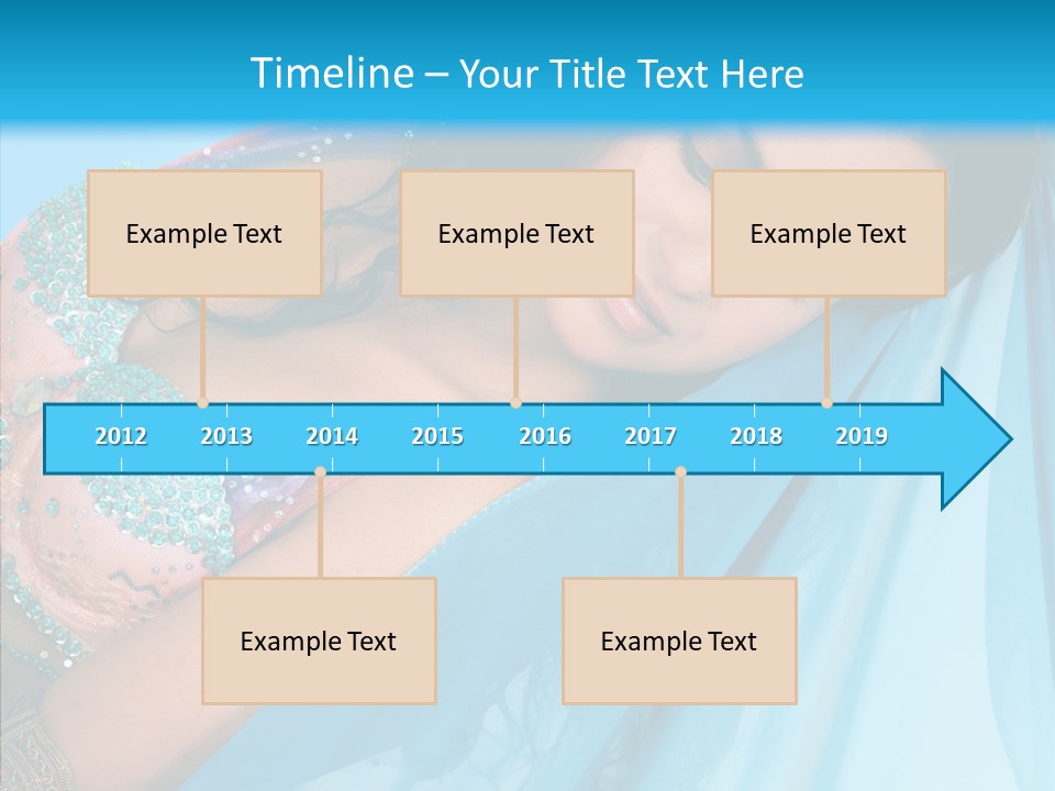 Girl Costume Indian PowerPoint Template