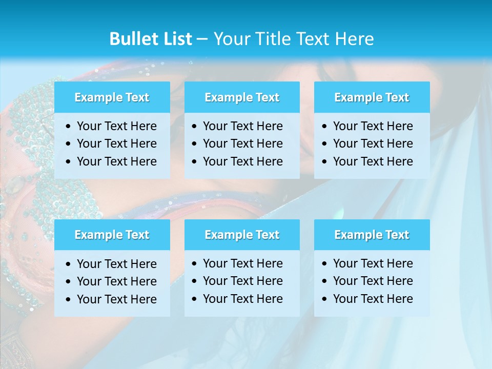 Girl Costume Indian PowerPoint Template