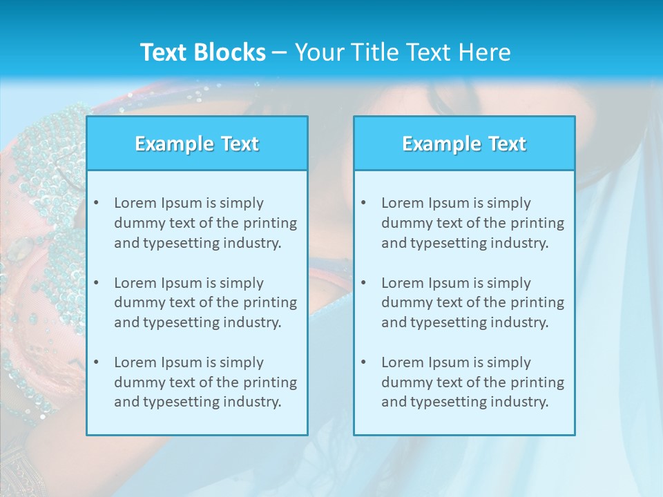 Girl Costume Indian PowerPoint Template