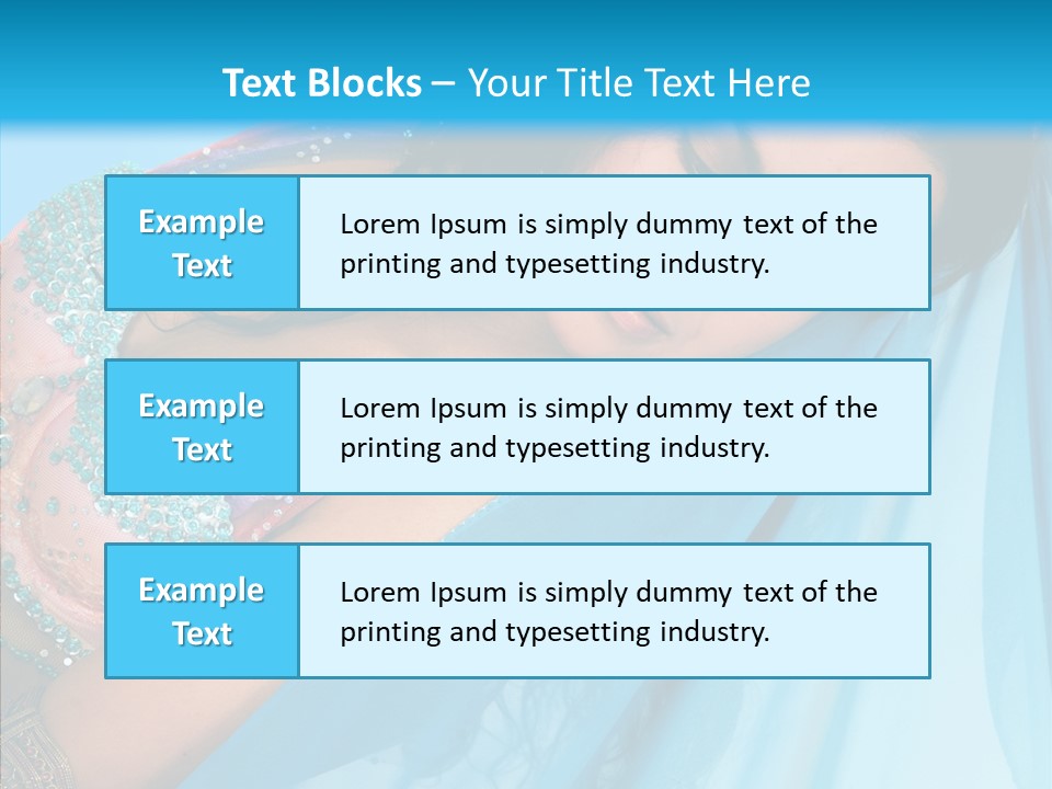 Girl Costume Indian PowerPoint Template