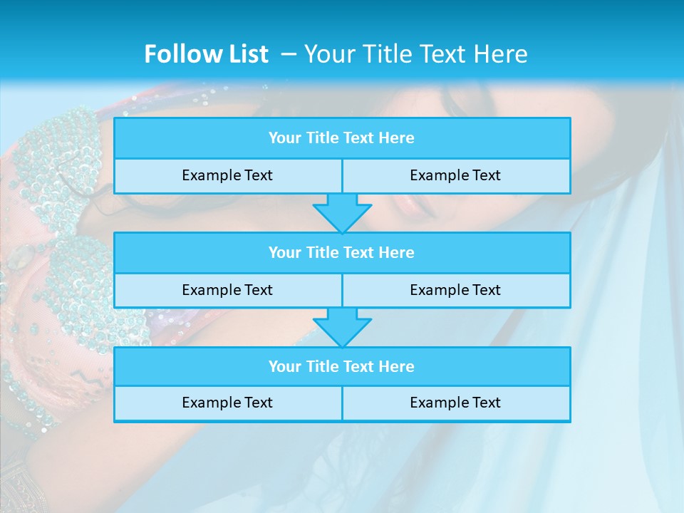 Girl Costume Indian PowerPoint Template