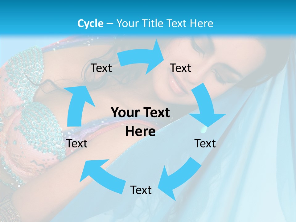 Girl Costume Indian PowerPoint Template