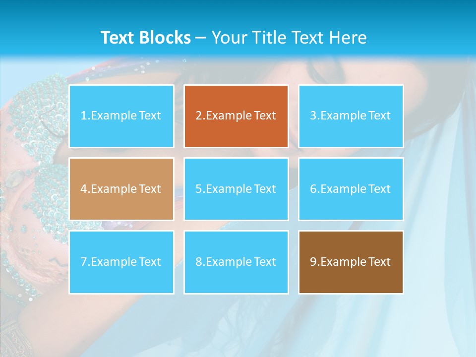 Girl Costume Indian PowerPoint Template