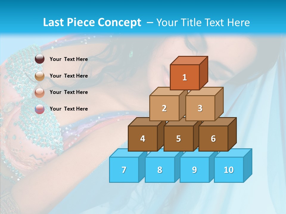 Girl Costume Indian PowerPoint Template