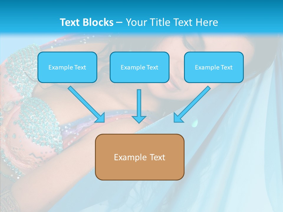 Girl Costume Indian PowerPoint Template