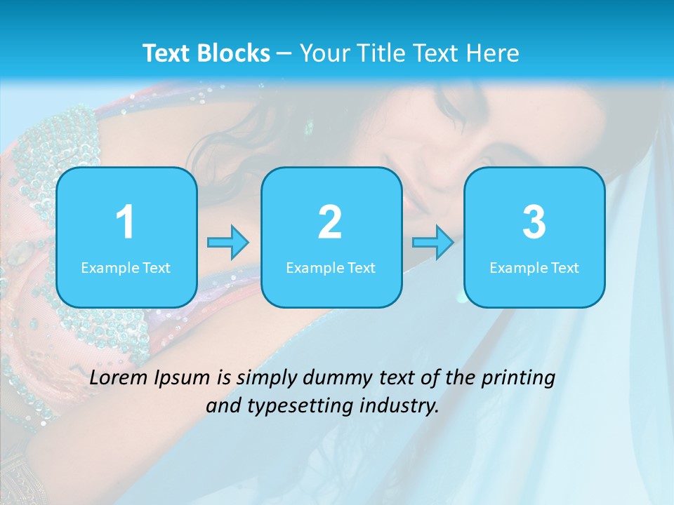 Girl Costume Indian PowerPoint Template