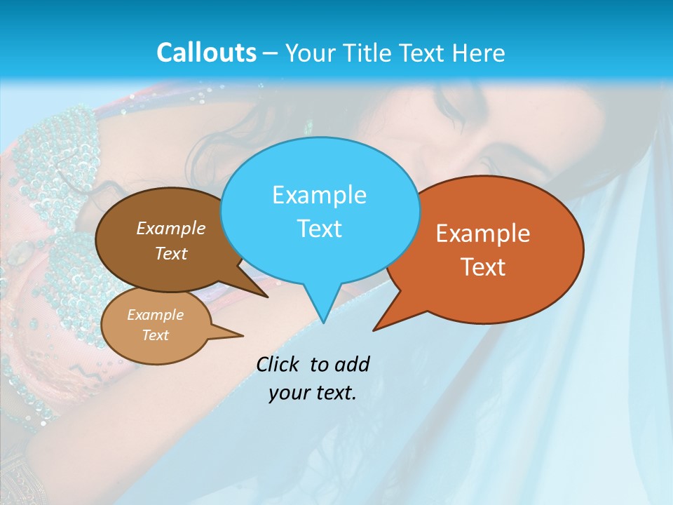 Girl Costume Indian PowerPoint Template