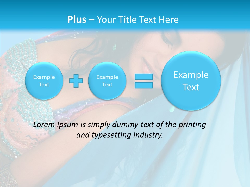 Girl Costume Indian PowerPoint Template